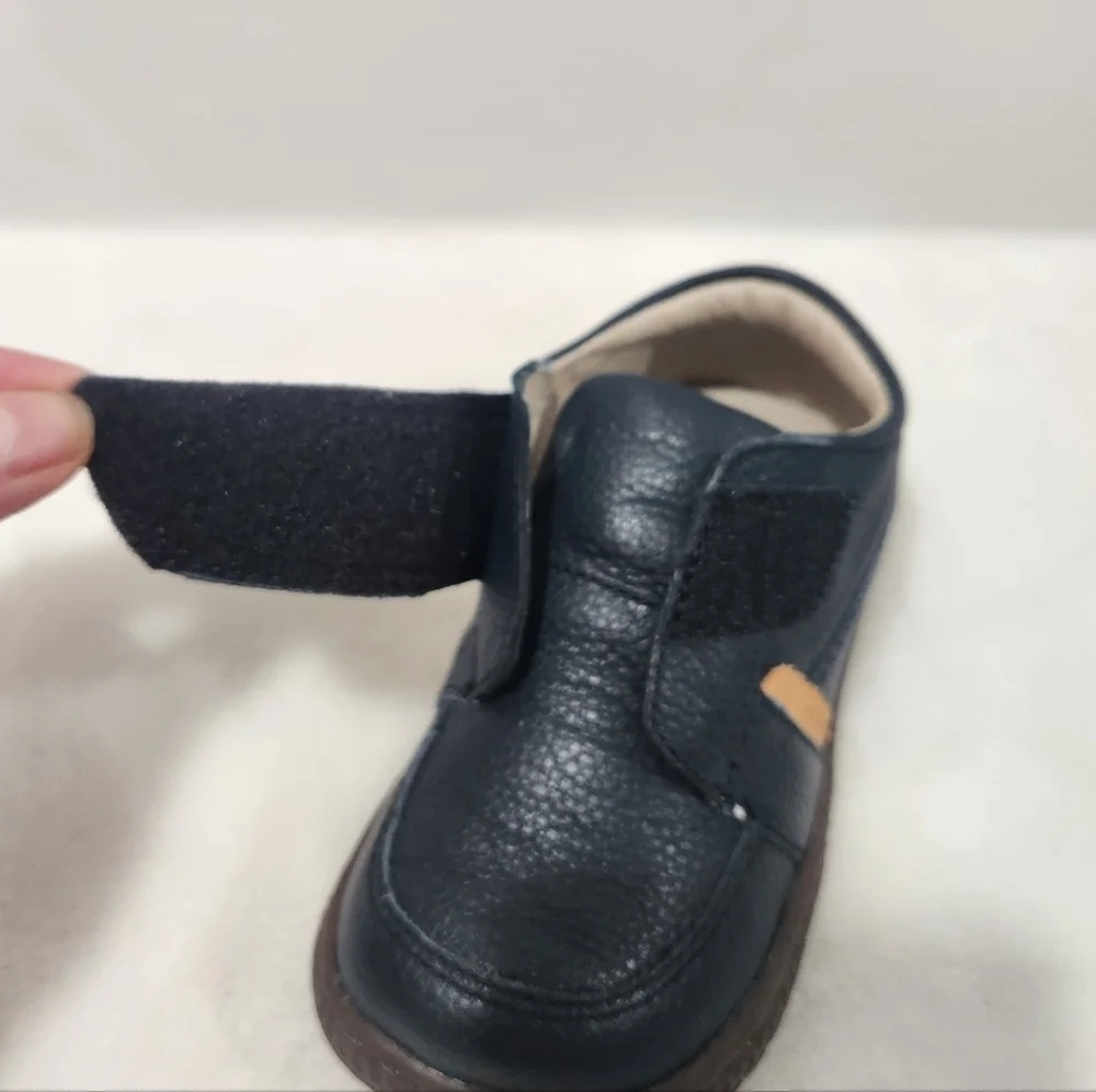 Livia & Luca Maverick Navy Blue Leather Boot Shoe Size 6M